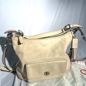Cream white Coach bag